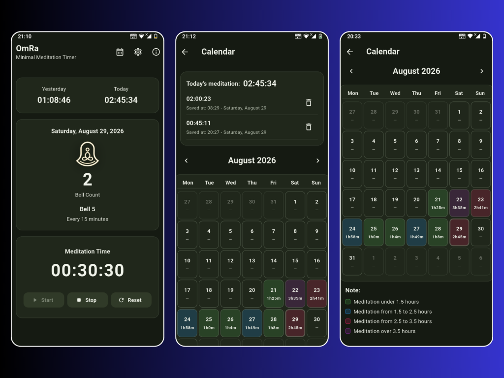 OmRa: Minimal Meditation Timer